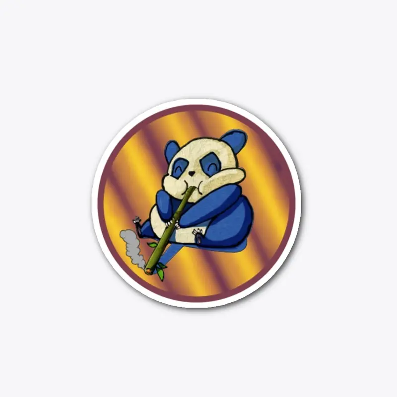 Smoking Panda Stickers